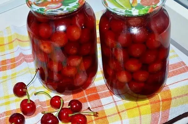 Pickled cherries for the winter: recipes for a snack, like olives, spicy, for meat, in Azerbaijani