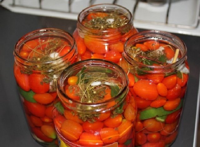 Pickled cherry tomatoes