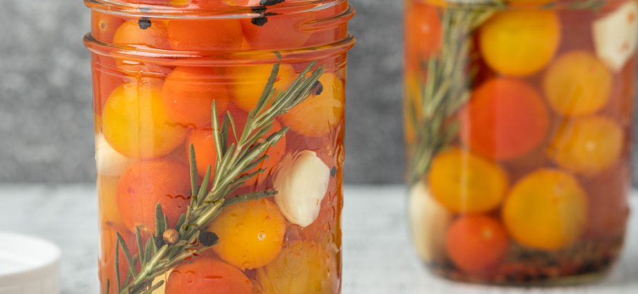 Pickled cherry tomatoes