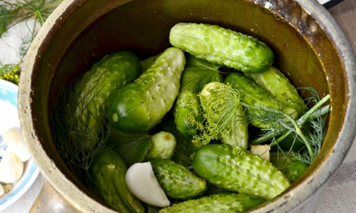 Pickled cucumbers gherkins: a recipe like in a store (store) for the winter