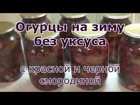 Pickled cucumbers with blackcurrant