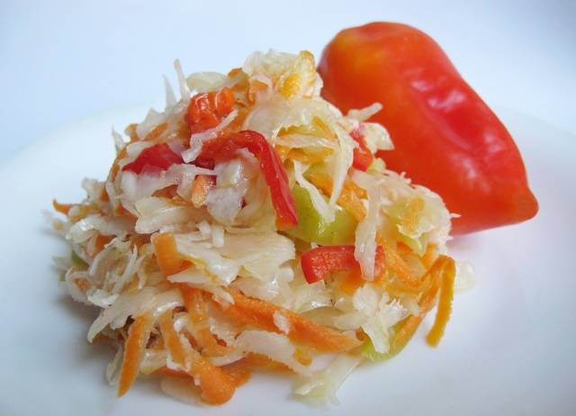 Pickled daily cabbage: recipe