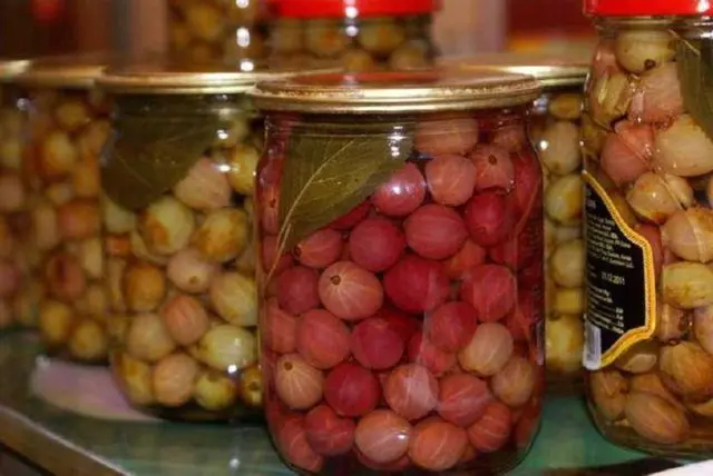 Pickled gooseberries with and without garlic: recipes for winter preparations