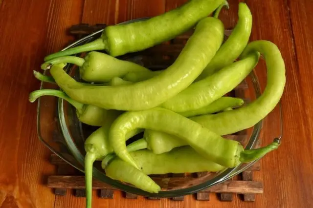 Pickled hot peppers for the winter in Armenian