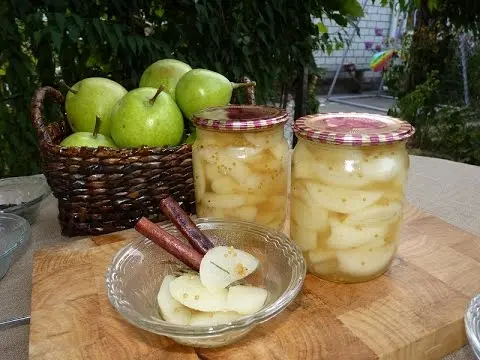 Pickled pears in jars for the winter