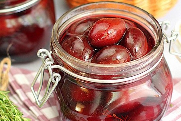 Pickled plums