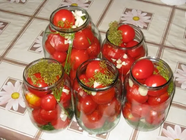 Pickled sweet and sour tomatoes