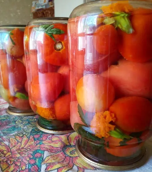 Pickled tomatoes for the winter