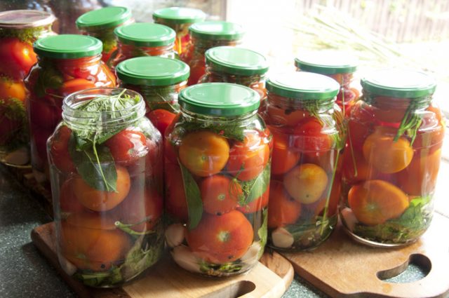 Pickled tomatoes for the winter