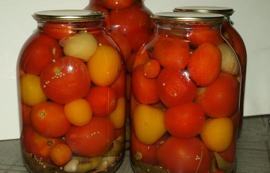 Pickled tomatoes for the winter