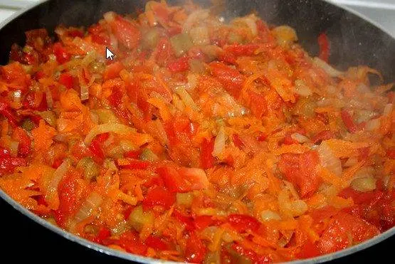 Pieces of eggplant caviar