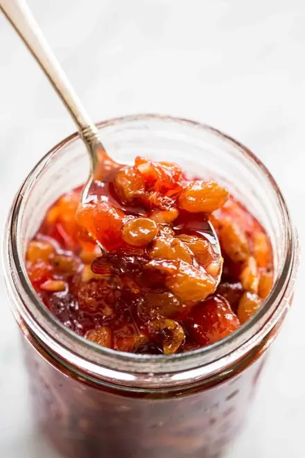 Plum jam with orange