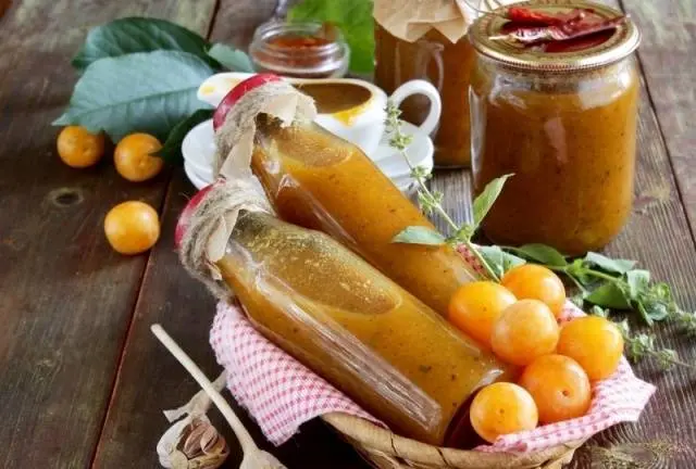 Plum tkemali sauce: a recipe for the winter