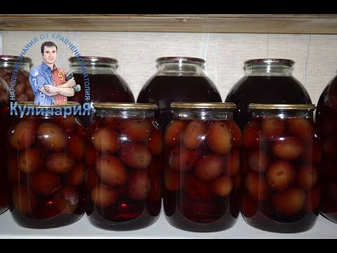 Plums in syrup