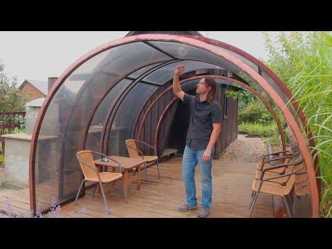 Polycarbonate gazebos: wood and metal construction projects, how to assemble a simple garden pavilion with your own hands