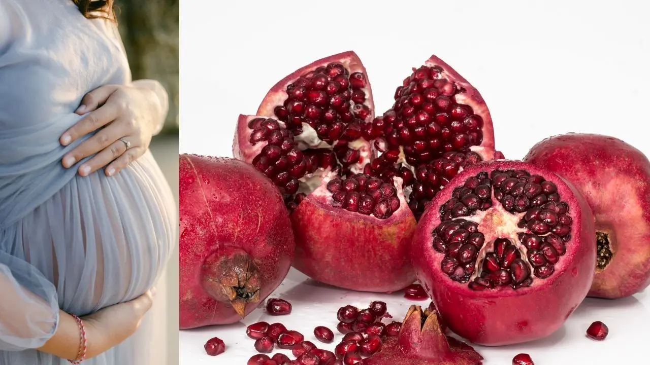 Pomegranate during early and late pregnancy