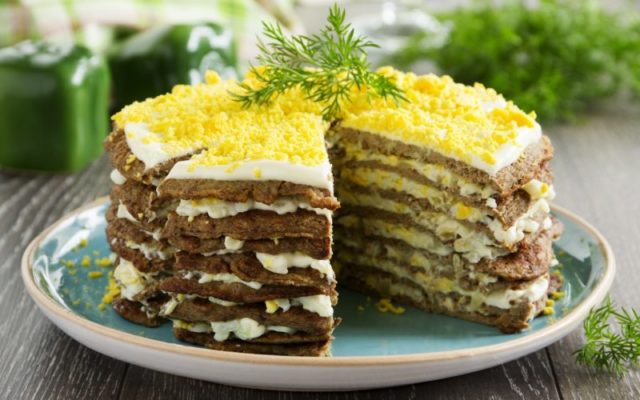 Pork liver cake: step by step recipes with photos, videos