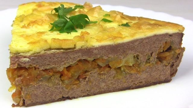 Pork liver cake: step by step recipes with photos, videos