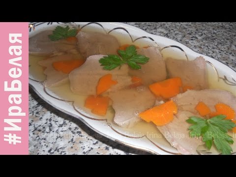 Pork tongue aspic: recipes with and without gelatin