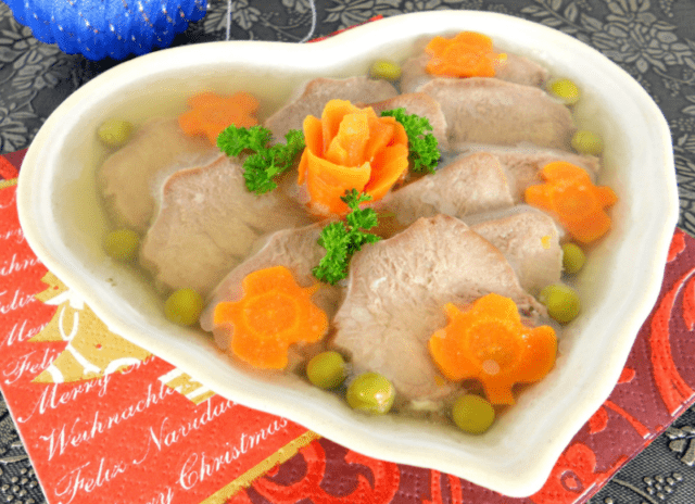 Pork tongue aspic: recipes with and without gelatin