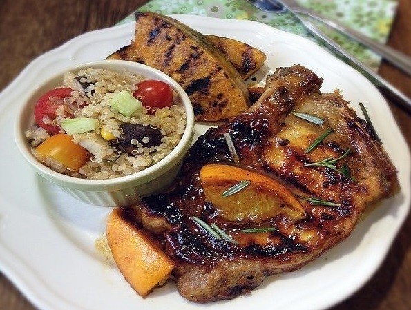 Pork with oranges baked in the oven: in foil, with sauce