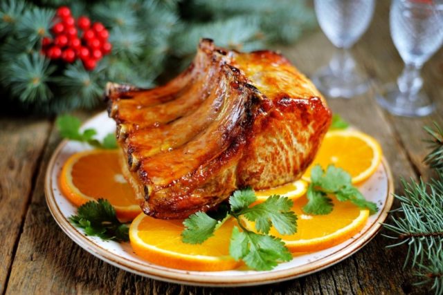 Pork with oranges in the oven: step by step recipes with photos