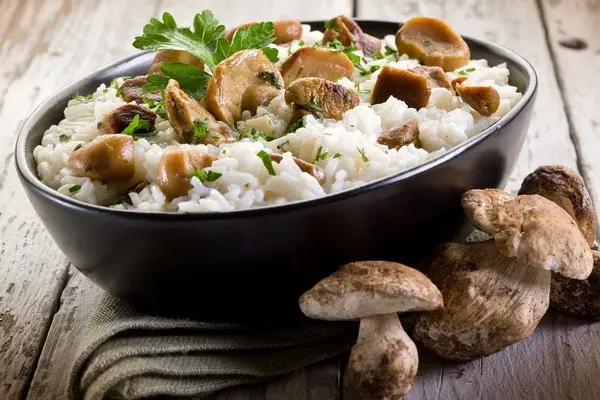 Porridge and risotto with mushrooms: cooking recipes