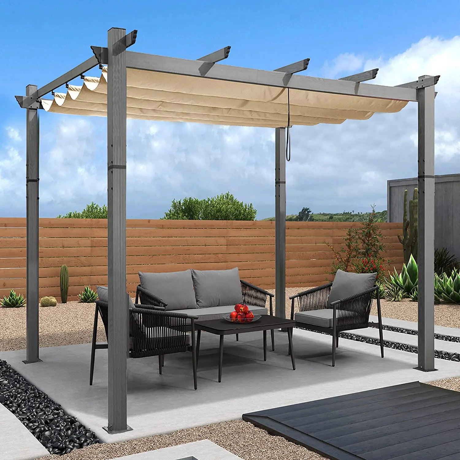 Prefabricated gazebos: metal, wooden modular canopies, folding garden pavilions