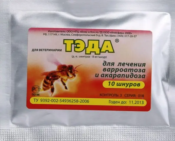 Preparations based on amitraz for bees: instructions for use