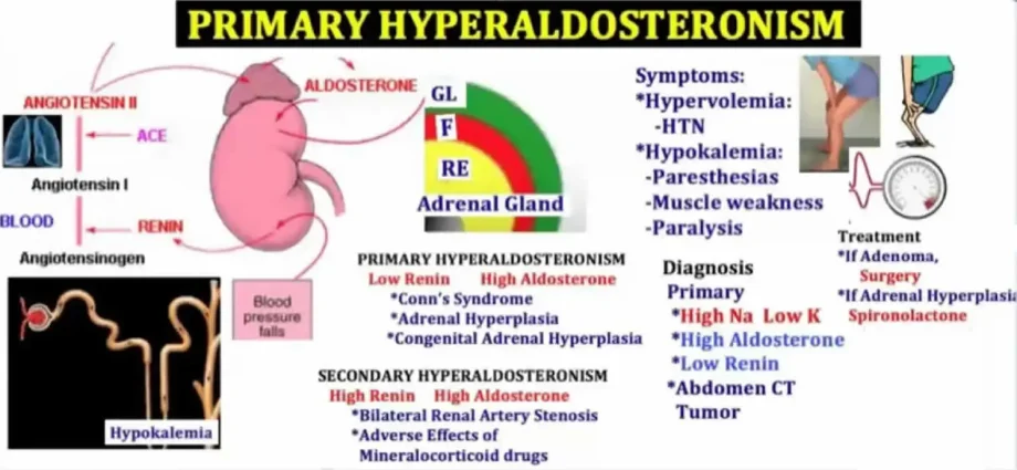 Primary and secondary hyperaldosteronism &#8211; symptoms and treatment