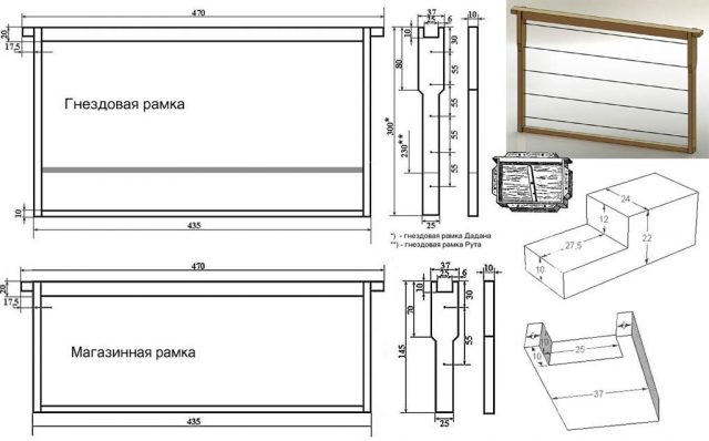 Production of frames for beehives