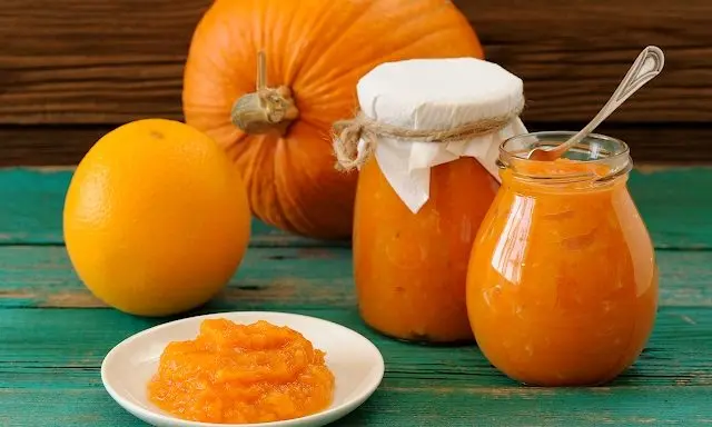 Pumpkin and orange jam for the winter