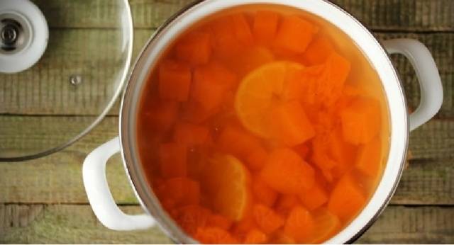 Pumpkin compote with orange: recipe