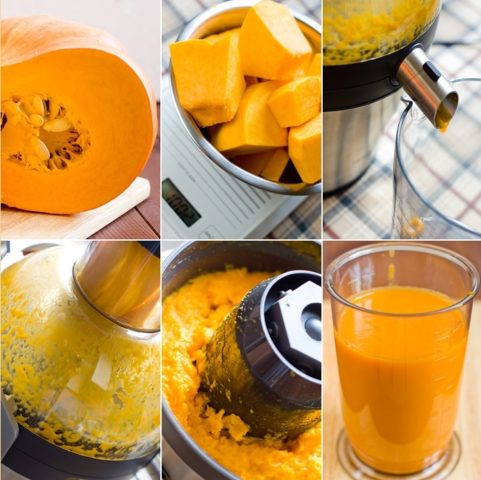 Pumpkin juice with carrots for the winter