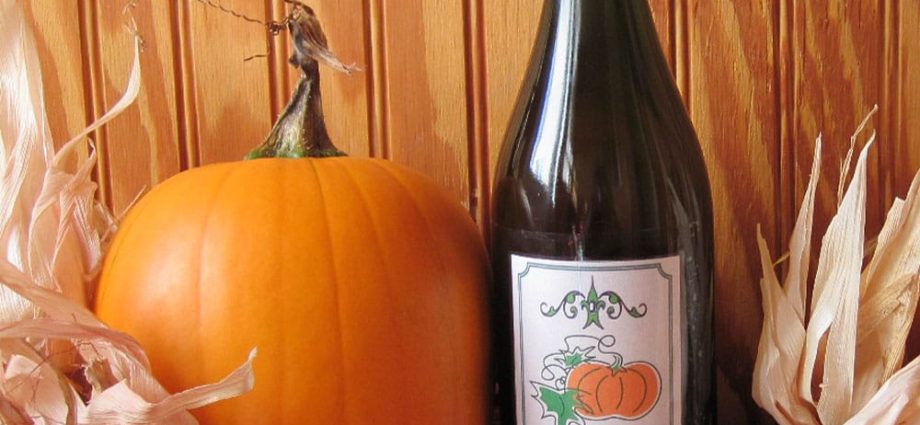 Pumpkin wine at home 