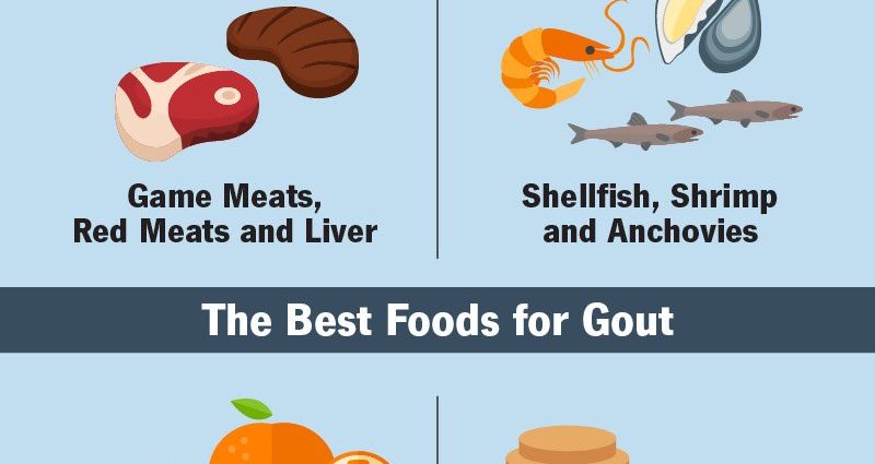 Purines and the diet in gout