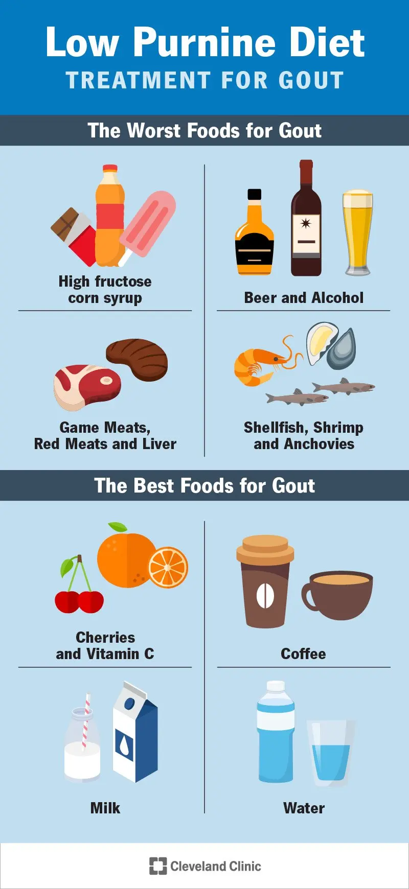 Purines and the diet in gout