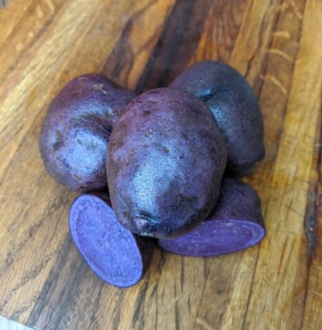 Purple potatoes: description of varieties, characteristics, photos, reviews, taste