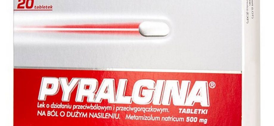 Pyralgina for fever and pain. Can anyone use Pyralgina?