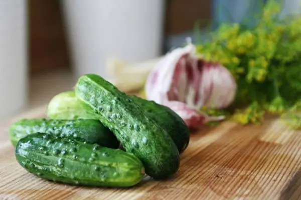 Quick recipe for lightly salted cucumbers in a bag