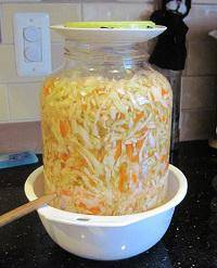 Quick sauerkraut recipe without vinegar 