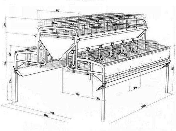 Rabbit mesh cage dimensions + drawings