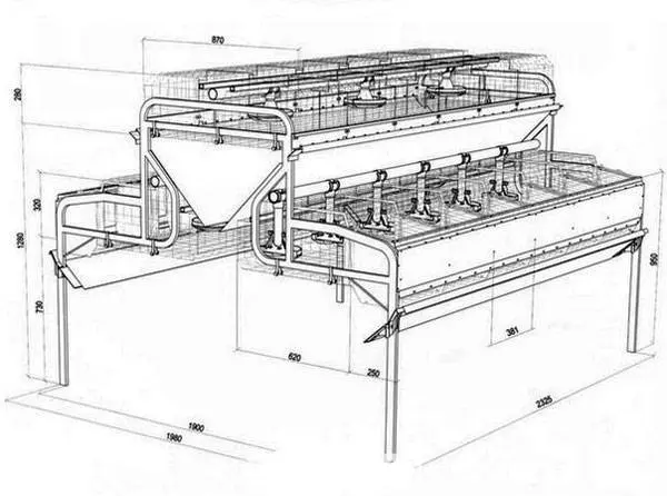 Rabbit mesh cage dimensions + drawings