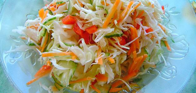 Recipe for pickled cabbage with bell pepper for the winter