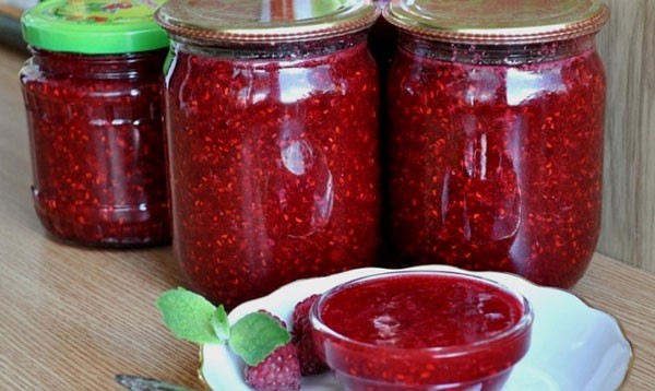 Recipe for raspberry jam for the winter Five Minute and raspberry desserts in a slow cooker, without cooking