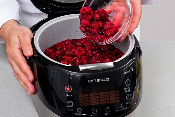 Recipe for raspberry jam for the winter Five Minute and raspberry desserts in a slow cooker, without cooking