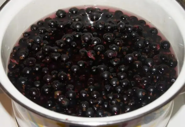 Recipe for raspberry jam with blackcurrant