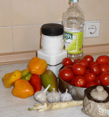 Recipe for raw adjika with horseradish 