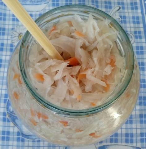 Recipe for sauerkraut for the winter in jars