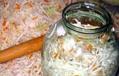 Recipe for sauerkraut for the winter in jars